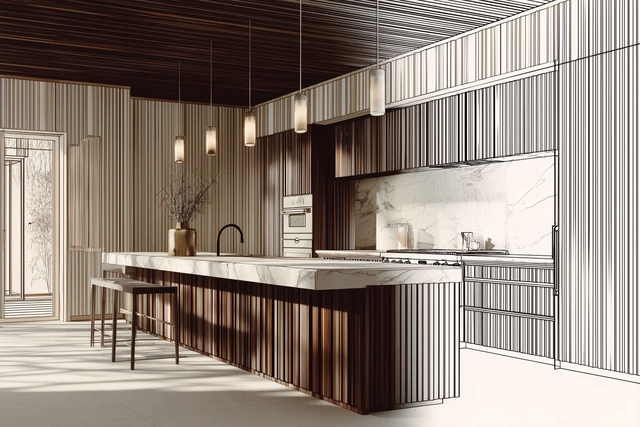 キッチン設計プラン例 メイン